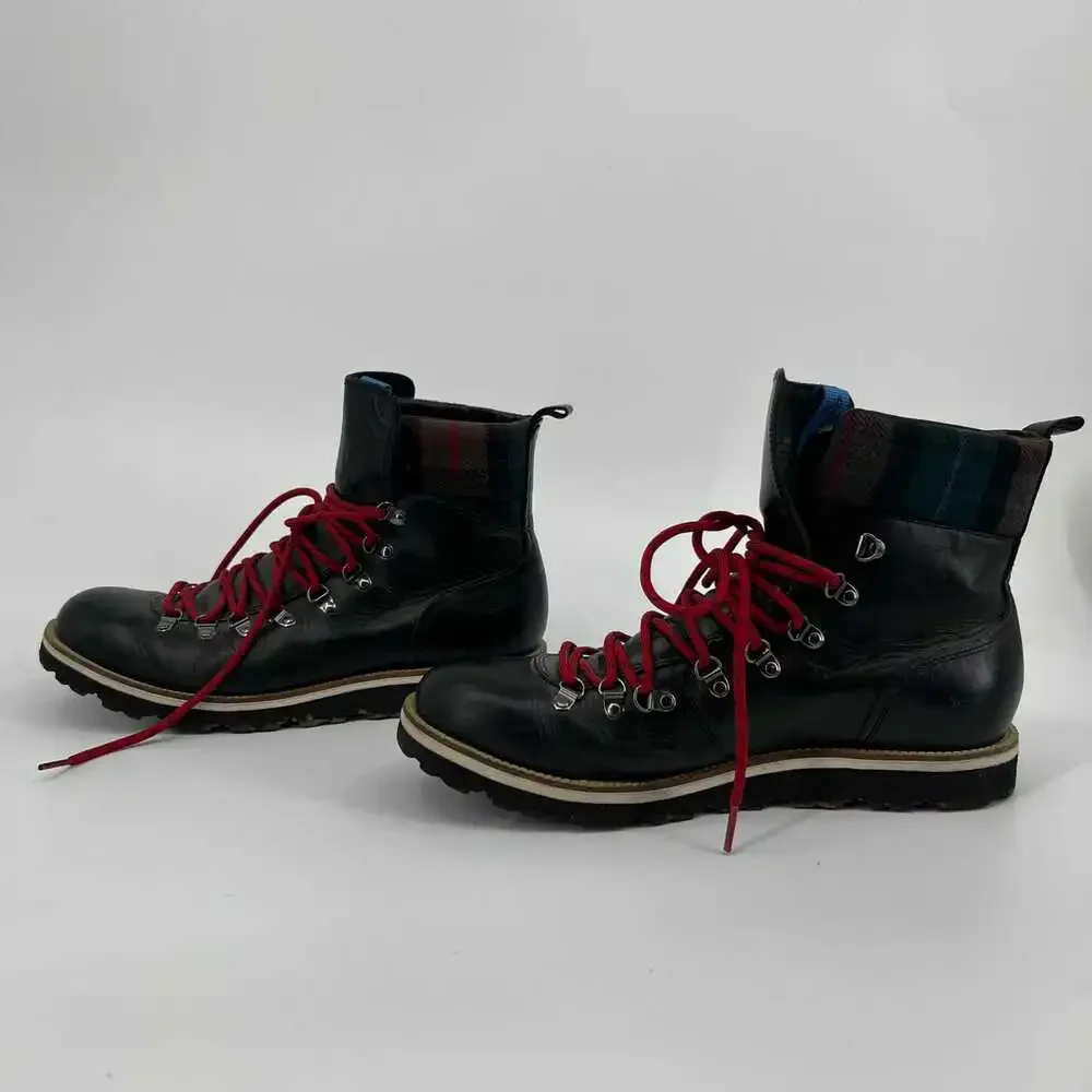 Cole Haan Brown Leather Lace Up Boots | Steel Toe for Durability